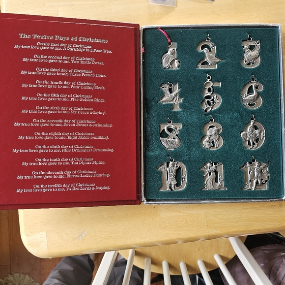 12 days of Christmas pewter ornaments - Picture 2 of 4